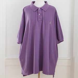 Polo Ralph Lauren Men’s Purple Short Sleeve Cotton Polo Shirt Size 5XB Big